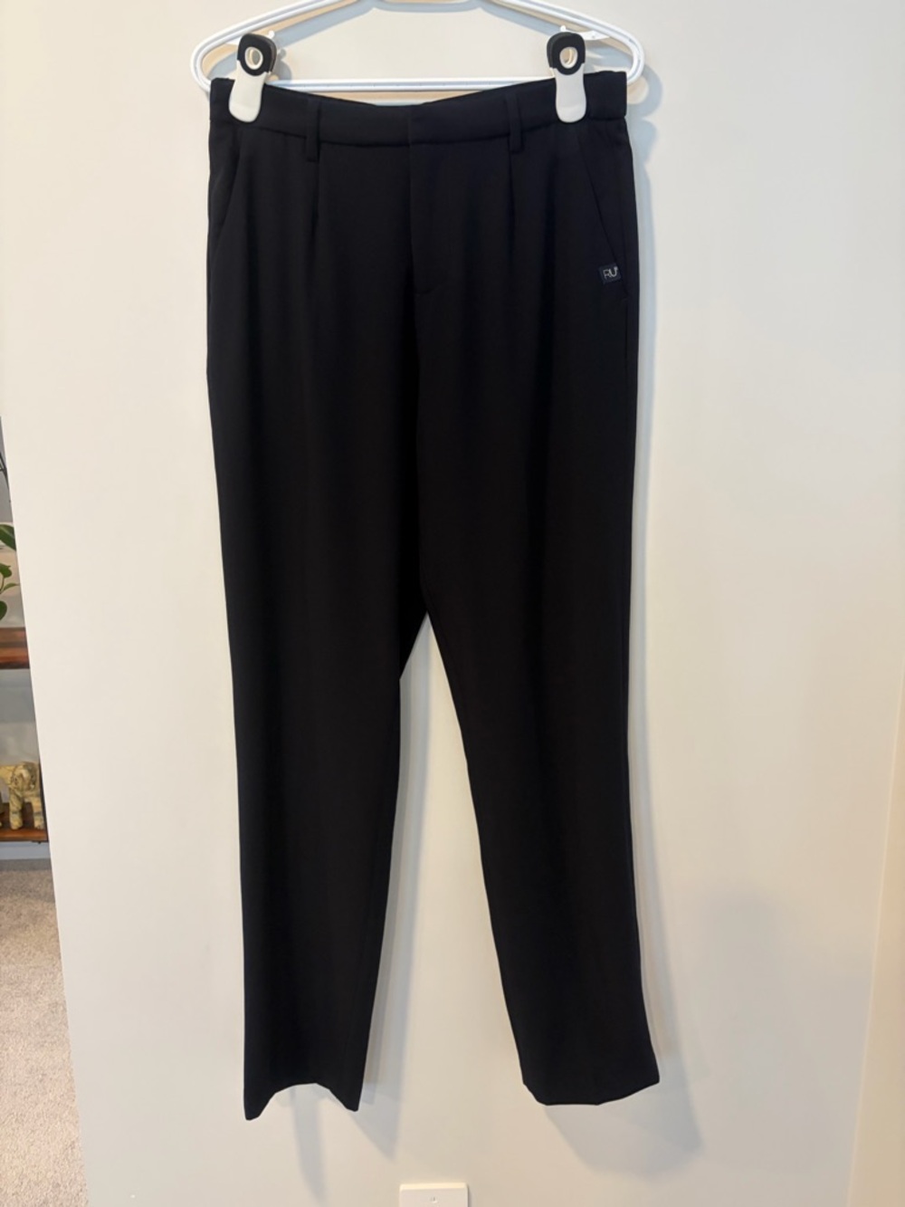 RaphaelU Navy Blue High Waist Straight-Leg Urban Trousers NWT!